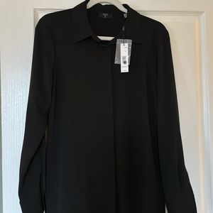 Tahari Black Blouse